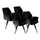 4 Chaises tournante Id. Percy noir