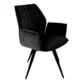 4 Chaises tournante Id. Percy noir – Image 2