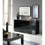 Dressoir 2P 3T ROMA NOIR A.F.