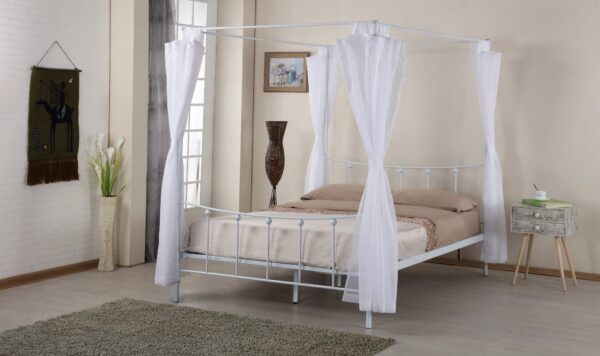 Lit 140 Baldaquin Amore Noir ou blanc – Image 2