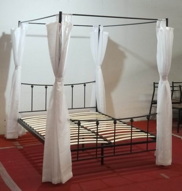 Lit 140 Baldaquin Amore Noir ou blanc – Image 3