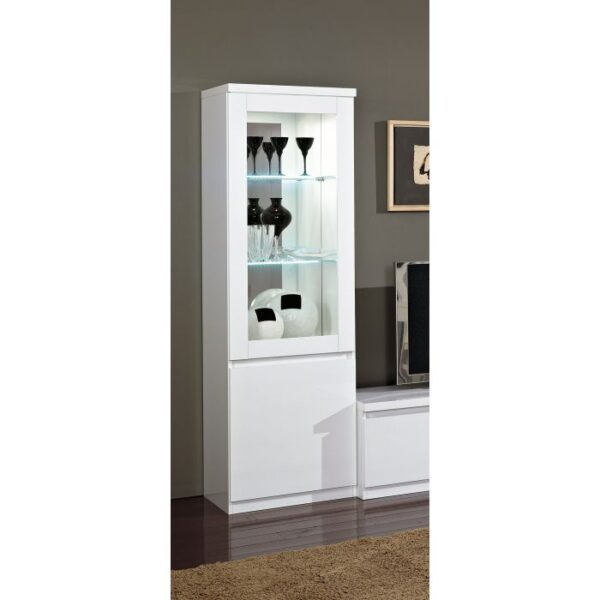 Vitrine 1P ROMA blanc A.F