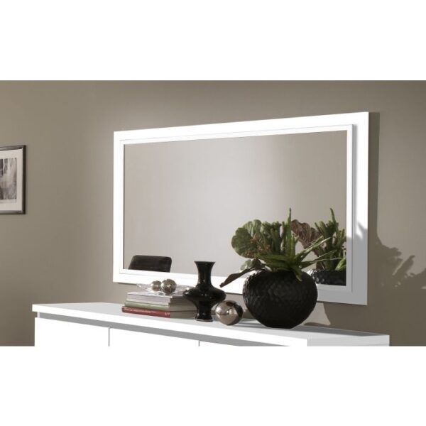 Miroir A.F.  ROMA Blanc