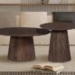 Table Basse R. MIGUEL Brun foncé ou brun clair  (50 - 80- 120 cm)