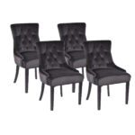 4 Chaises R. 9702-2 Noires