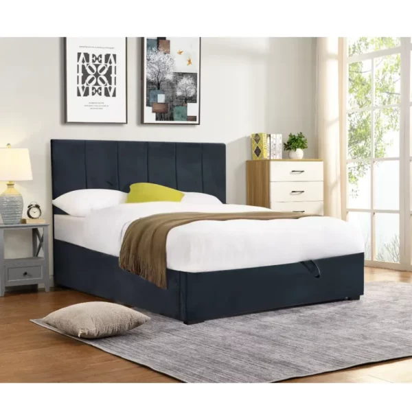 Lit avec sommier articulé Pol Dubaï Gris