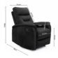 Fauteuil Relax manuel R. 45104 Noir / Gris / beige – Image 4