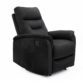 Fauteuil Relax manuel R. 45104 Noir / Gris / beige