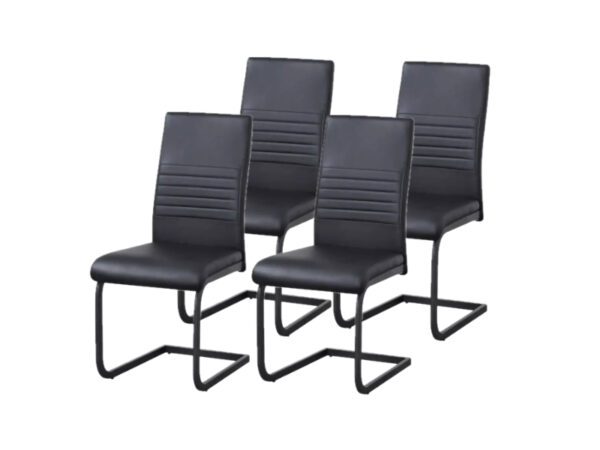 4 Chaises Pol Mauro noir