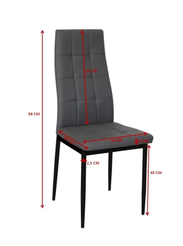 4 Chaises Pol Georges – Image 3