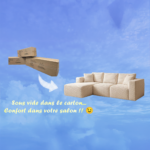 Canapé d'angle A.F Ivoire