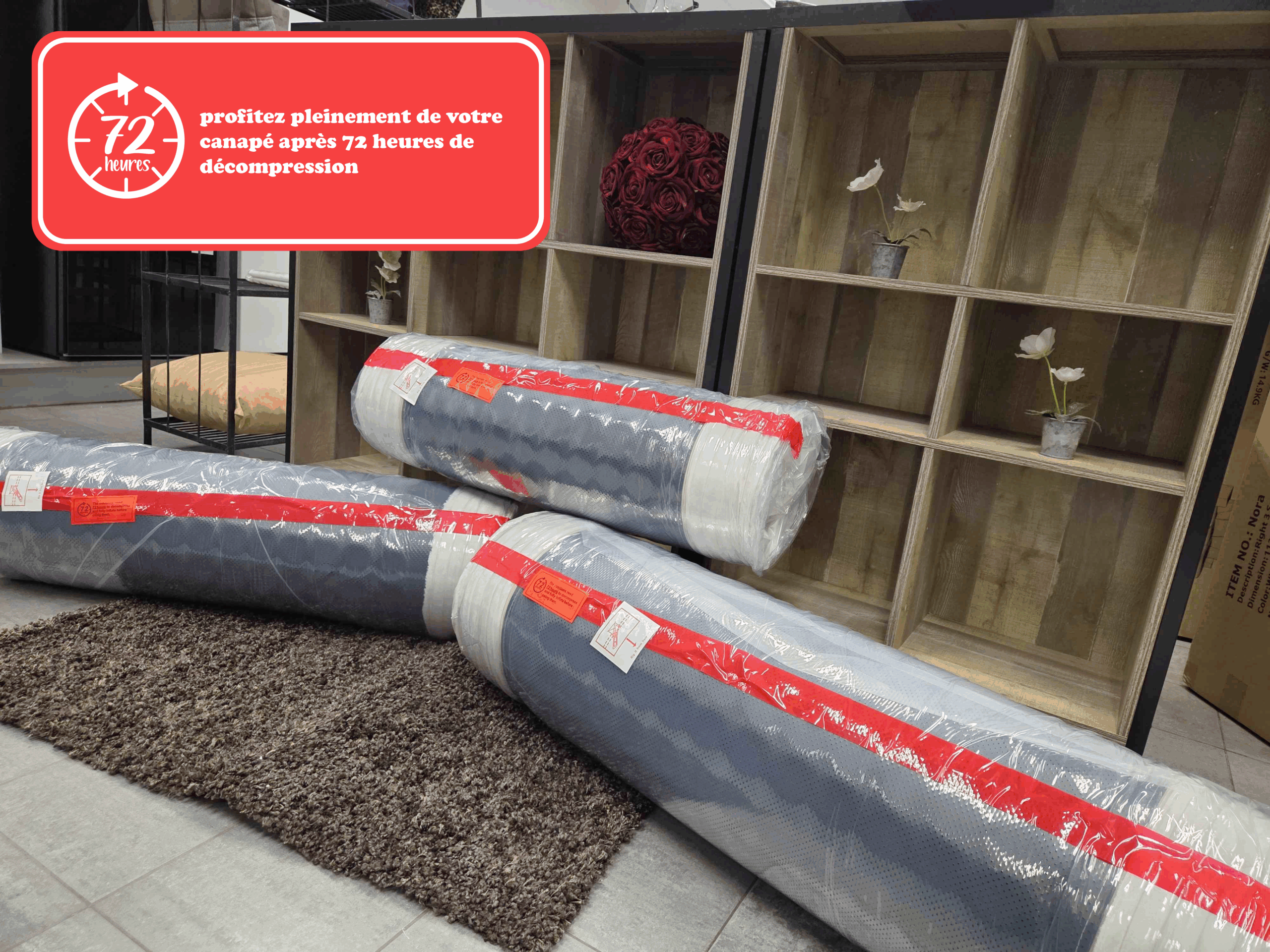 Canapé d'angle A.F Ivoire – Image 4