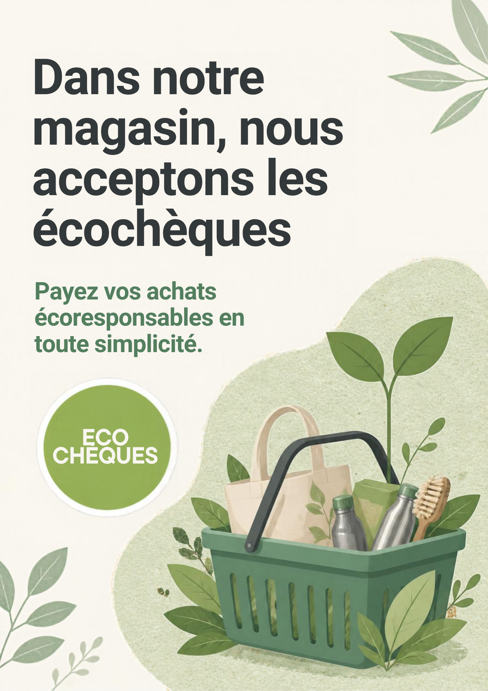 Éco-chèques acceptés au magasin Special